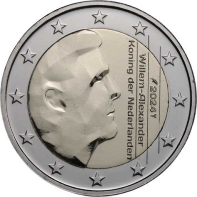 Niederlande-2Euro-2024-stgl-König Willem Alexander-RS