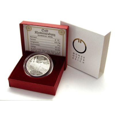 Österreich-10-Euro-2008-Silber-PP-Klosterneuburg-Etui