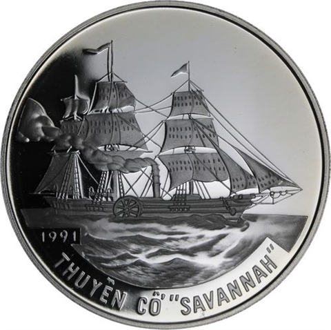 Vietnam-100 Döng-1991-AGpp-Schiff Savannah-RS