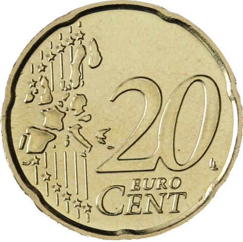 Deutschland 20 Cent 2003 bfr. Mzz.F Brandenburger Tor