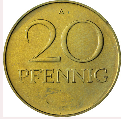 J.1511b DDR  20 Pfennig  1974 A      