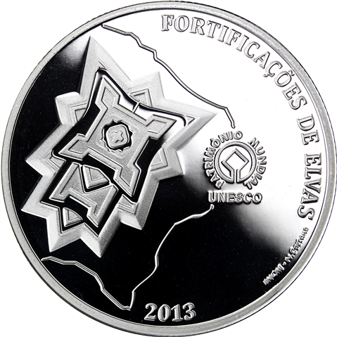 Portugal 2,5 Euro 2013 PP UNESCO-Weltkulturerbe-Garnisonsstadt Elvas 1