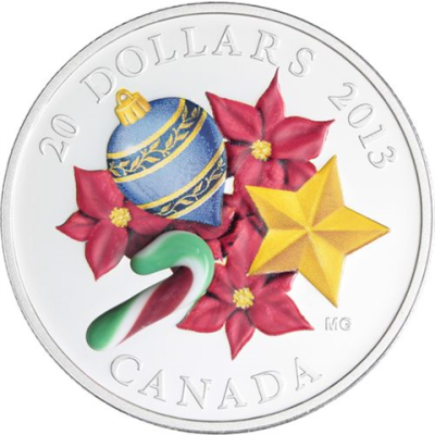 Kanada-20 Dollar-2013-AGpp-Candy Cane-RS