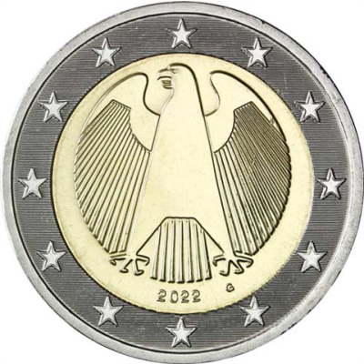 Deutschland-2Euro-2022-bfrcu-Kursmünze-G