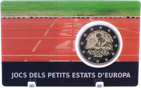 Andorra-2 Euro-2025-PP-Spiele Staaten-Etui
