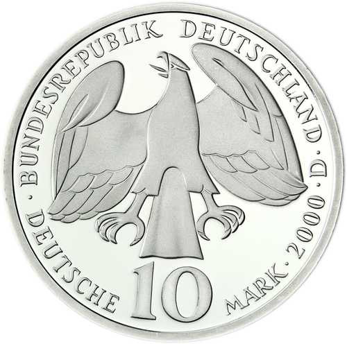 Deutschland 10 DM Silber 2000 Stgl. Johann Sebastian Bach II (2)