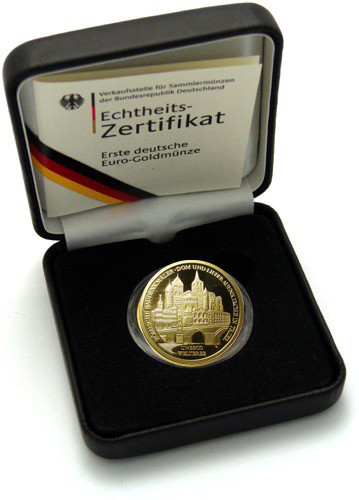 Deutschland 100 Euro 2009 stgl. Weltkulturerbe Trier Mzz. nach Historia Wahl