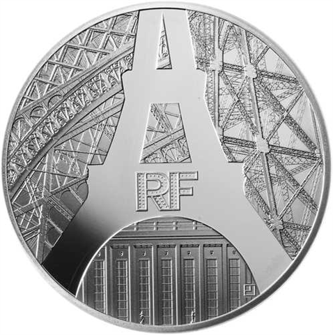 Frankreich 10 Euro 2014 PP Bauwerke an der Seine, Der Eiffelturm I