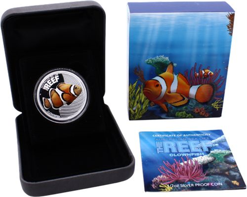 Australien-50 Cent-2010-AGpp-Clownfish-Farbe-RS