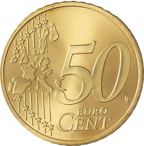VatikanKursmünzen 50 Cent 2002 Stgl. Papst Johannes Paul II