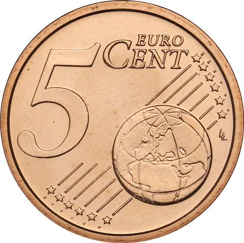 Deutschland 5 Euro-Cent 2018 Kursmünze mit Eichenzweig