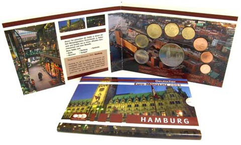 Deutschland-3,88-Euro-2003-Stgl-Münzstättensatz-Hamburg-I