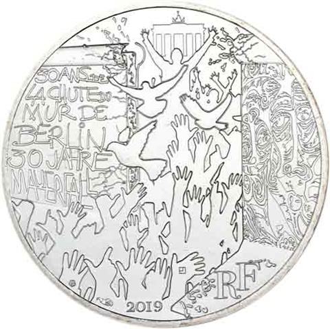 Frankreich-10-Euro-2019-Silber-Stgl-30-Jahre-Mauerfall-I