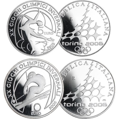 Italien-5 und 10 Euro-2005-AGpp_Set