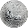 Australien-1-Dollar-2011-Agstg-1ozSilber-Hasen-RS