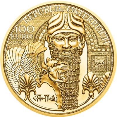 Goldmünze 1/2 Unze 100 Euro 2019 Neue Serie: Magie des Goldes 1. Ausgabe: Mesopotamien aus Österreich bestellen 