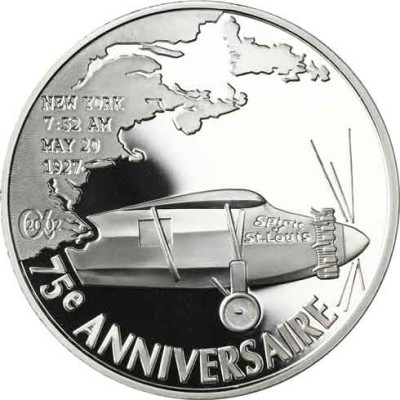 Frankreich 1,5 Euro 2002 PP Atlantikflug Charles Lindbergh