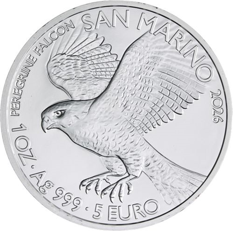 San Marino-5 Euro-2026-AGstgl-Falke-RS I