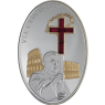 Cook Islands- 5 Dollar-2007-AGpp-Kreuzgang Kollusseum Papst Kreuz-RS