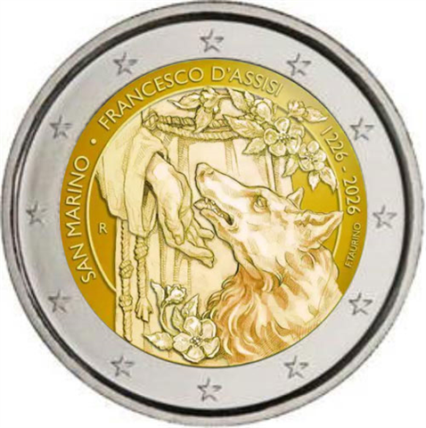 SanMarino-2Euro-2026-Stgl-FranzvonAssisi-RS