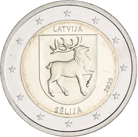 Lettland-2 Euro-2025-bfr-Selija-RS
