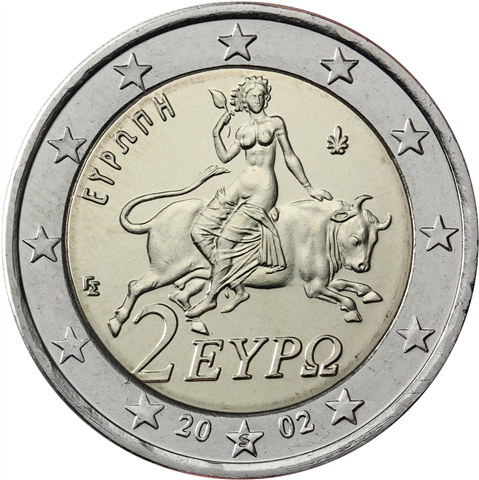 Griechenland 2 EUro 2002 Mzz. S