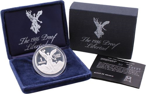 Mexiko-1 Onza-1986-AGpp-Libertad Siegesgöttin-RS