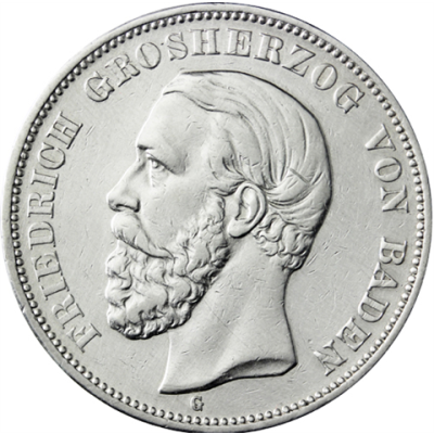 J27-Baden-5Mark-1874-1888-AgSS-FriedrichI-RS