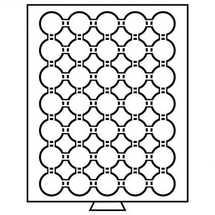 335354 - Münzbox 35 Fächer Münzzubehör  für 2 Euro in CAPS 26 