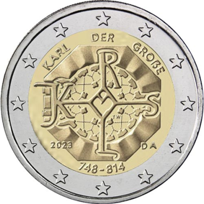 Deutschland-2Euro-2023-Karl-der-Große-A