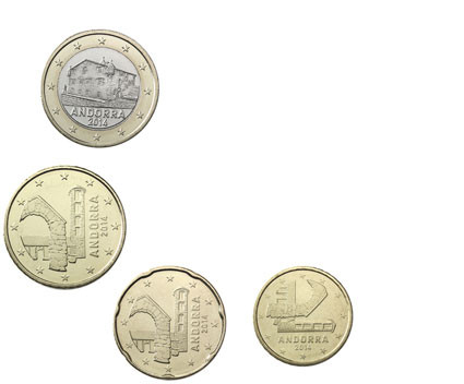 Andorra Münzen Cent und Euro 2015 