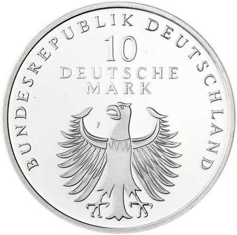 Deutschland 10 DM Silber 1998 Stgl. 50 Jahre Deutsche Mark I