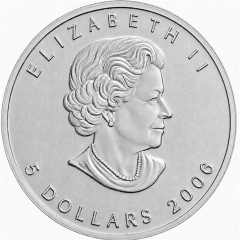 Kanada-5-Dollar-2006-1-Unze-Silber-Maple-Leaf-RS