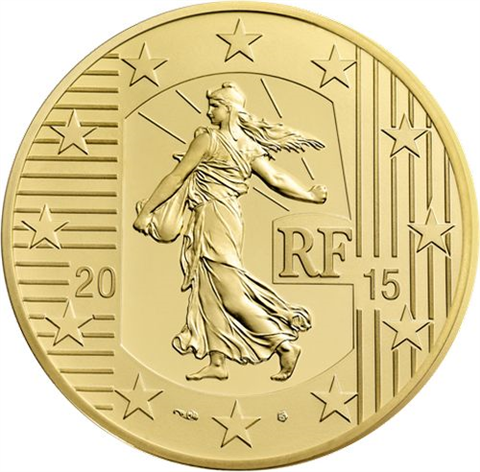Frankreich10GoldEuro2015Sower