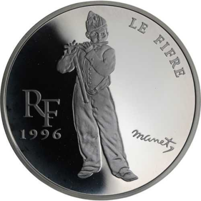 Frankreich-10 Franc-1996-AGpp-Flötenspieler-RS