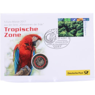 Deutschland-5 Euro-2017-Stgl-Tropische Zone-Numisbrief-RS