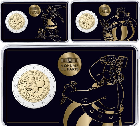Frankreich-2Euro-2019-CoinCard-Set-Asterix-RS