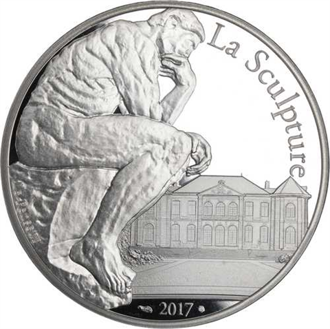 Frankreich-10Euro-2017-AGpp-Rodin-Etui