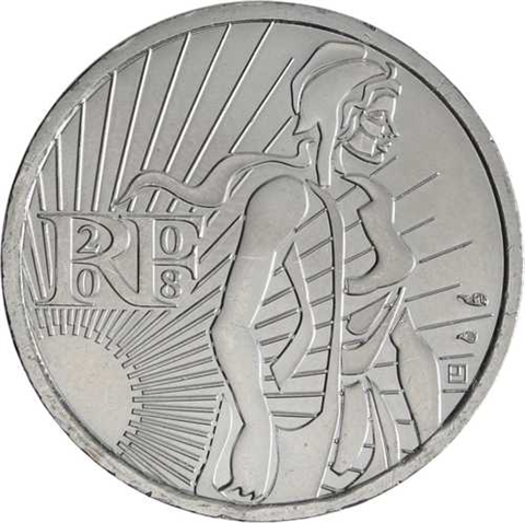 Frankreich-5 Euro-2008-Stgl-Säerin-RS