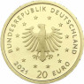 Deutschland 20 Euro Gold 2021 Schwarzspecht Mzz. F