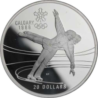 Kanada-20Dollar-1987-AGpp-Eiskunstlauf-RS
