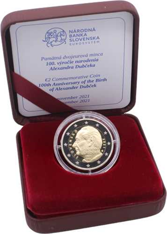 Slowakei-2 Euro-2021-PP-A.Dubcek-Etui