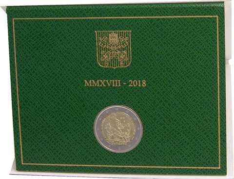 2 Euro Sondermünze 2018 aus dem Vatikan  Jahr des Kulturerbes
