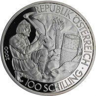 Österreich-100 Schilling-2000-AGpp-Die Kelten-VS