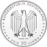 BRD 20 Euro Münze 2018 Silber Stgl. 150. Geb. Peter Behrens 
