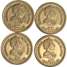 Mix-4x1Dollar-2007-AUpp-Goldraritäten Römische Verträge-VS