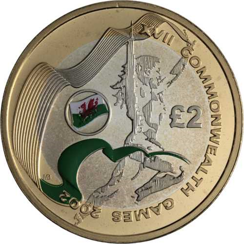 Großbritannien-4x2Pfund-2002-AGstgl-CommonwealthGames-Etui