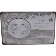 Kanada-5 Dollar MapleLeaf in Barren-1988-2018-AGpp-VS