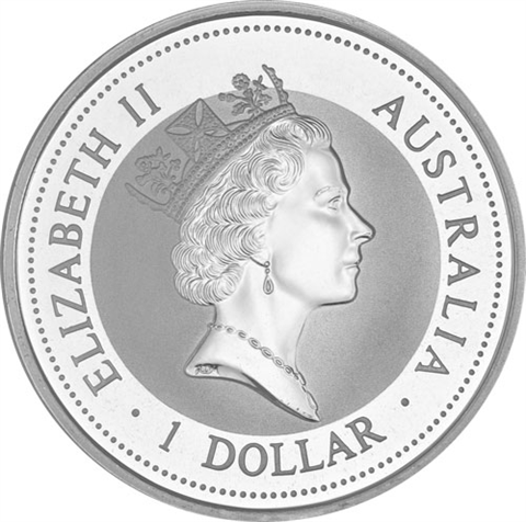 Australien-1-Unze-Silber-1997---1-Dollar-Kookaburra-RS
