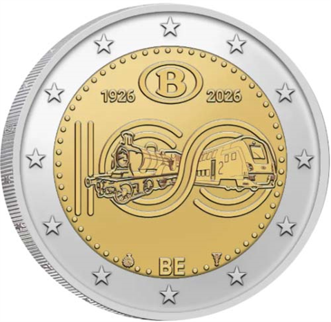Belgien-2-Euro-2026-SNCB-Staatsbahnen-RS